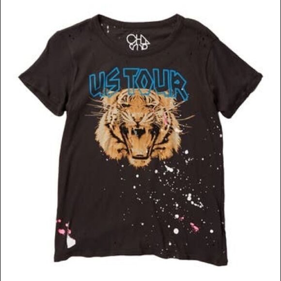 Chaser Tiger US Tour Crew Neck T-Shirt C29 - Picture 1 of 5